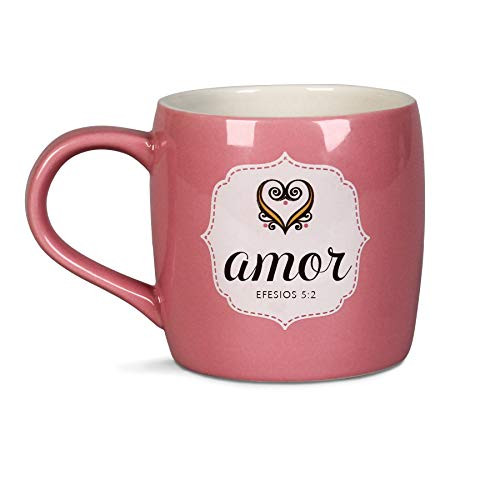Caminar en el Amor (Love the Lord) Blush Pink 14 Ounce Ceramic Mug