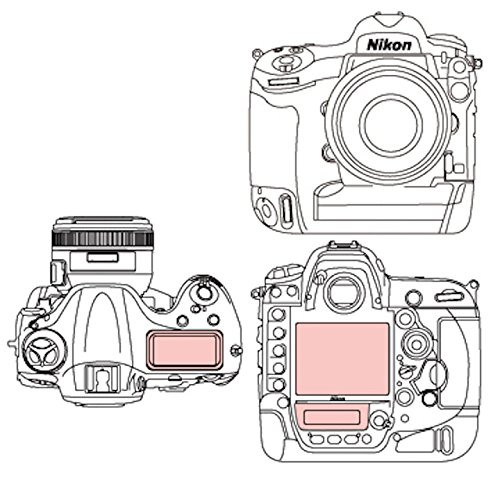 Martin Fields Overlay Plus Screen Protector with Advanced Glass Hard Coating for Nikon D4 - Includes Top LCD and Secondary LCD Protectors