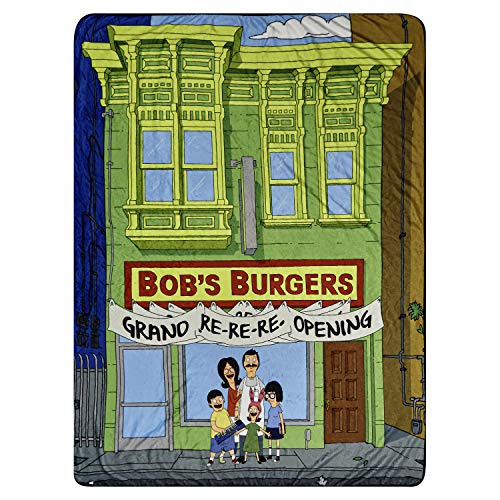 Bob's Burgers Fleece Throw Blanket - Bob, Tina & Louise Belcher Throw Blanket (Grand Reopening) Bob's Burgers Fleece Throw Blanket - Bob, Tina & Louise Belcher Throw Blanket (Grand Reopening)