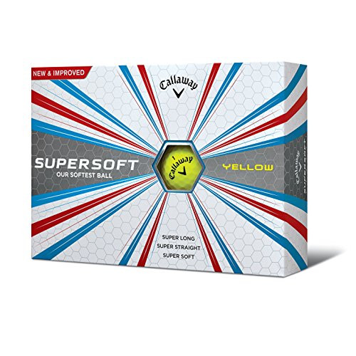 Callaway 2017 Supersoft Golf Balls (One Dozen) Yellow