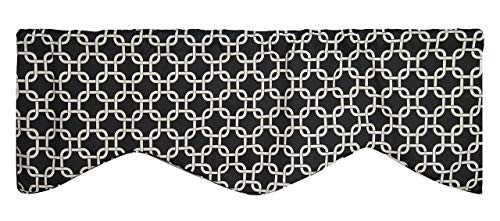 Black and White Curtains Valance for Windows, Kitchen Valances or Valances for Living Room Valance Curtains Window Treatments Black and White Curtains Valance for Windows, Kitchen Valances or Valances for Living Room Valance Curtains Window Treatments