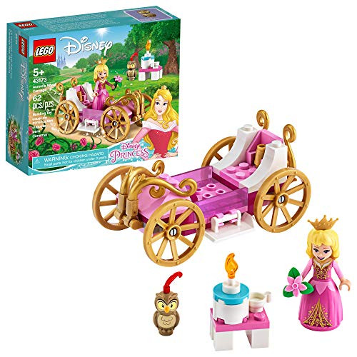 LEGO Disney Auroras Royal Carriage 43173 Creative Princess Building Kit, New 2020 (62 Pieces)