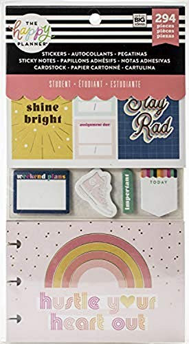 Me & My Big Ideas Happy Planner Cards/Sticky Note Multi Pack-Stay Rad (Student)