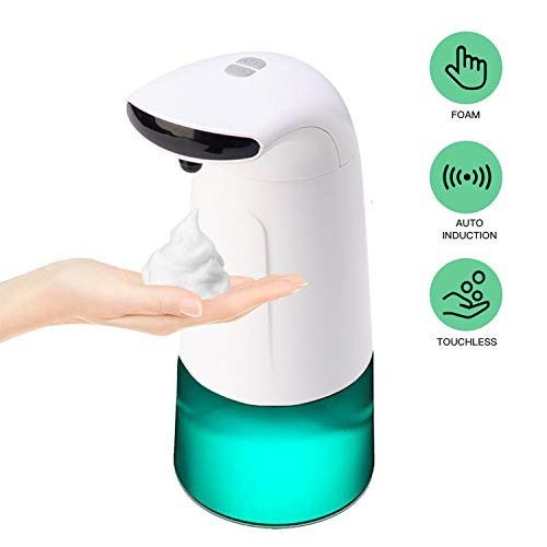 Docreate Soap Dispenser, Automatic Touchless Smart Foaming Soap Dispenser, 250ml Infrared Motion Sensor Hand Free Soap Dispenser for Bathroom Kitchen Hotel