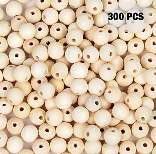 300pcs 20mm Wood Beads Natural Unfinished Round Wooden Loose Beads Wood Spacer Beads for Craft Making Decorations and DIY Crafts 300pcs 20mm Wood Beads Natural Unfinished Round Wooden Loose Beads Wood Spacer Beads for Craft Making Decorations and DIY Crafts