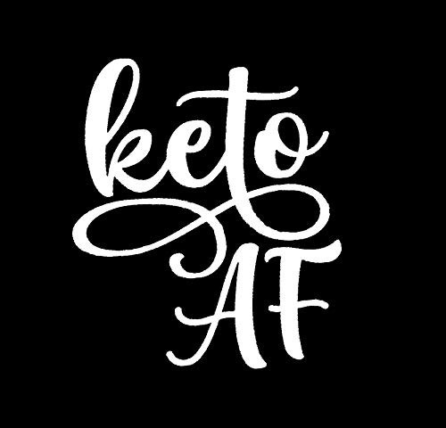 Makarios LLC Keto AF Funny MKR Decal Vinyl Sticker |Cars Trucks Vans Walls Laptop|White|5.5 x 4.8 in|MKR1149 Makarios LLC Keto AF Funny MKR Decal Vinyl Sticker |Cars Trucks Vans Walls Laptop|White|5.5 x 4.8 in|MKR1149