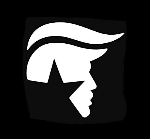 Makarios LLC Trump Patriot Head MKR Decal Vinyl Sticker |Cars Trucks Vans Walls Laptop|White|5.5 x 5.4 in|MKR1154 Makarios LLC Trump Patriot Head MKR Decal Vinyl Sticker |Cars Trucks Vans Walls Laptop|White|5.5 x 5.4 in|MKR1154