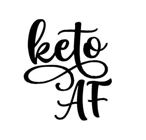Makarios LLC Keto AF Funny MKR Decal Vinyl Sticker |Cars Trucks Vans Walls Laptop|Black|5.5 x 4.8 in|MKR1204 Makarios LLC Keto AF Funny MKR Decal Vinyl Sticker |Cars Trucks Vans Walls Laptop|Black|5.5 x 4.8 in|MKR1204