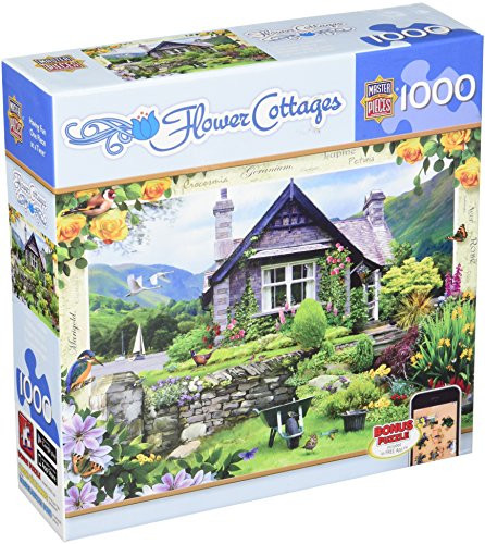 MasterPieces Flower Cottages Lakeland Cottage Jigsaw Puzzle, Art by Howard Robinson, 1000-Piece