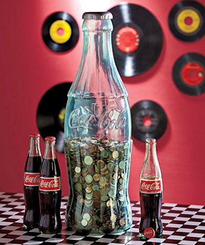 Jumbo Coca-Cola Coke Contour Bottle Coin Bank