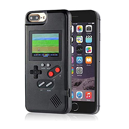 VOLMON Color Display Video Game Cover Case for iPhone 8 Plus for Men Child Kids Boys, Shockproof Case Cover 3D for iPhone 7 Plus, Retro Gameboy Case for iPhone 6P/6SP/7P/8P, 5.5 Inch