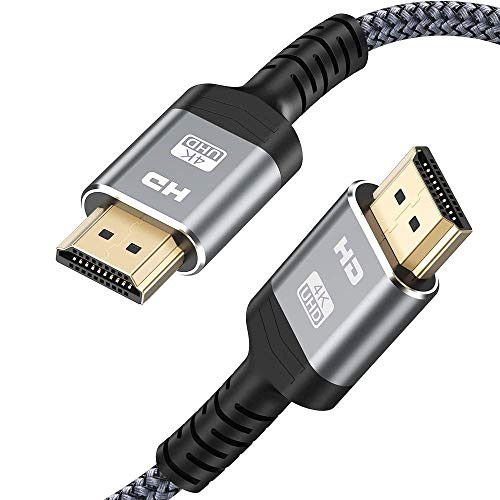 4K High-Speed HDMI Cable 1M/3.3FT,Highwings High Speed 18Gbps HDMI 2.0 Braided HDMI Cord 30AWG 4K@60Hz Compatible 4K HDR,HDCP 2.2,Video 4K UHD 2160p,HD 1080p,3D Playstation PS3 4 PC Blu-ray ect