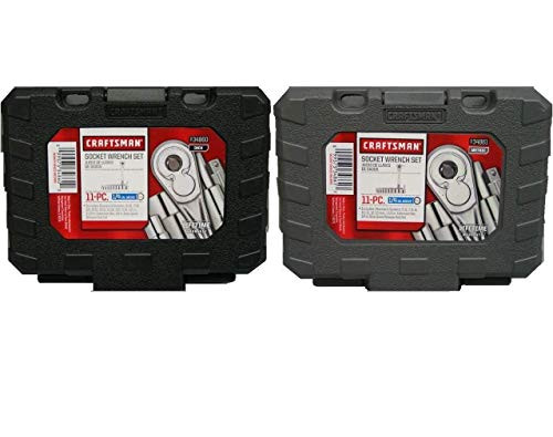 Empty Repalcement Case, Craftsman 11 Piece Standard & 11 Piece Metric 1/4 Drive Ratchet Socket Set (Empty Cases)