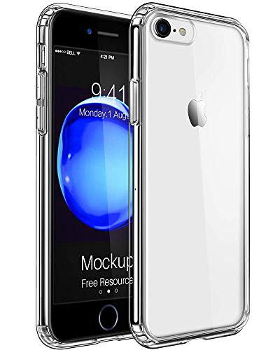 Mkeke Compatible with iPhone 8 Case, iPhone 7 Case Clear Shock Absorption Cases for Both iPhone 8 and iPhone 7 Cover (Renewed)