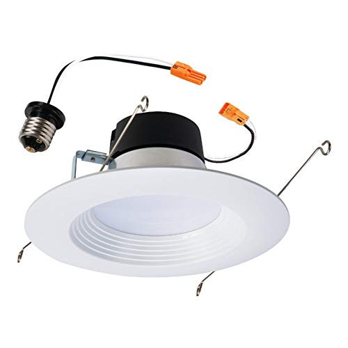 HALO LT560WH6927 5" and 6" White 90CRI, 2700K, Integrated LED Recessed Retrofit Baffle Trim LED Module, White (Renewed)
