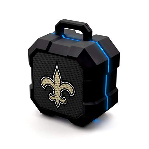 NFL Prime Brands Group ShockBox Bluetooth Speaker, New Orleans Saints (Renewed)