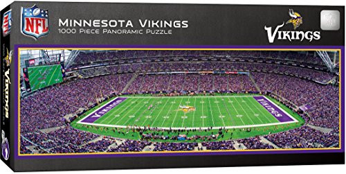 MasterPieces NFL Minnesota Vikings Stadium Panoramic Jigsaw Puzzle, 1000 Pieces