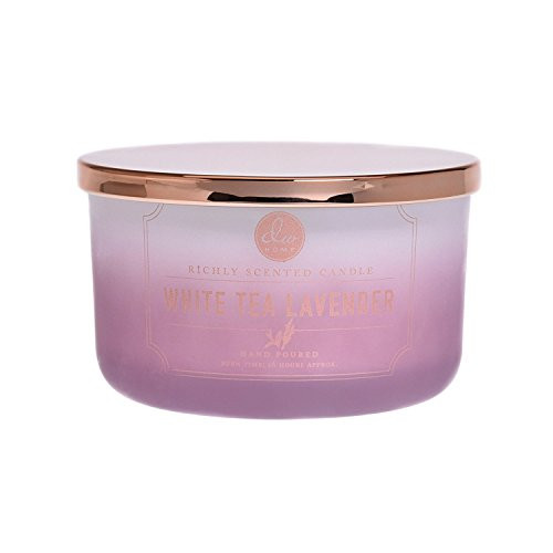 DW Home White Tea Lavender 3 Wick Candle 15 Ounce