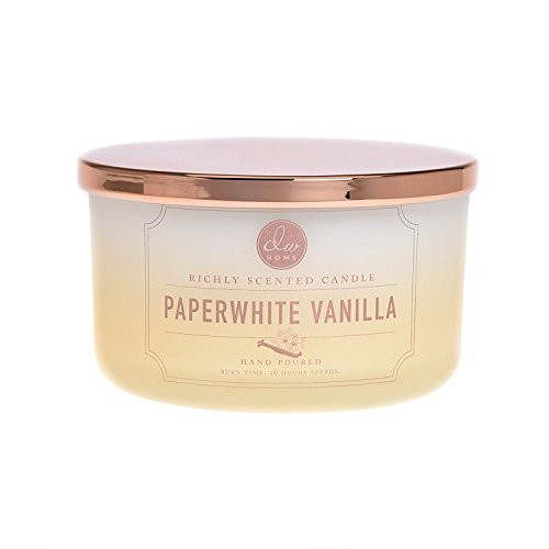 DW Home Paperwhite Vanilla 3 Wick Candle 15 Ounce