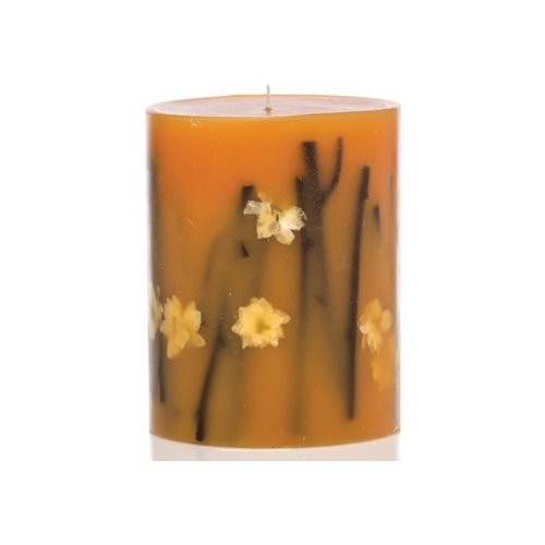 Rosy Rings Honey Tobacco Tall Round Scented Candles, 5"