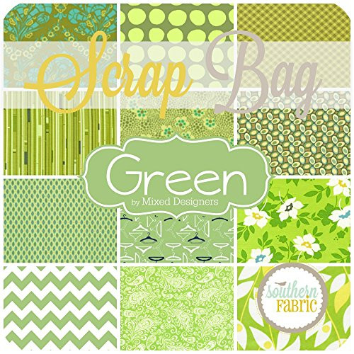 Green Scrap Bag (GR.SB) by Mixed Designers for Southern Fabric