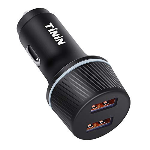 USB Car Charger, [Dual QC3.0 Port] Fast Car Charger Mini Cigarette Lighter USB Charger Quick Charge Compatible with iPhone 11/11 pro/XR/X/XS