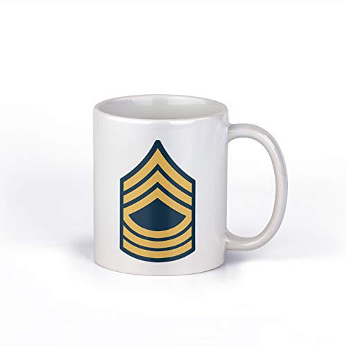 Army_Master Sergeant E8 Rank Ceramic 11 Ounce Coffee Mug |E8ARMY1