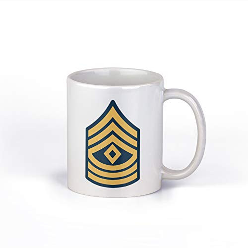 United States Army Rank E8 1st Sergeant SGT Ceramic 11 Ounce Coffee Mug |E8ARMY2