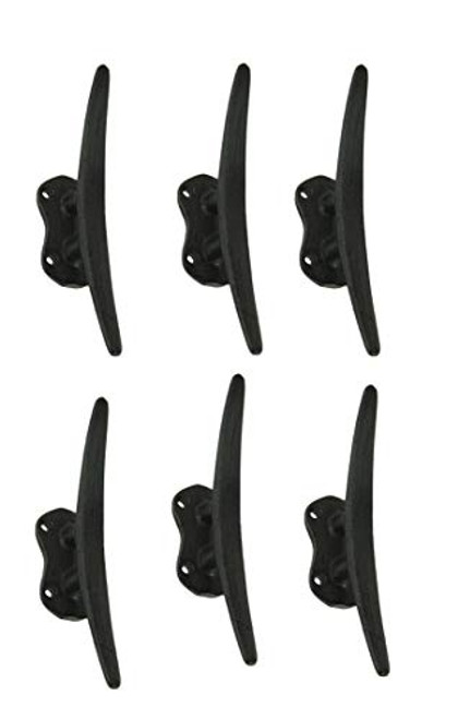 Chesapeake Bay Ltd Set of 6 Rustic Cast Iron Boat Cleat Wall Hooks