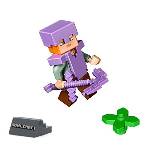 LEGO Exclusive Minecraft Minifigure - Alex (with Purple Armor and Sword) 21136