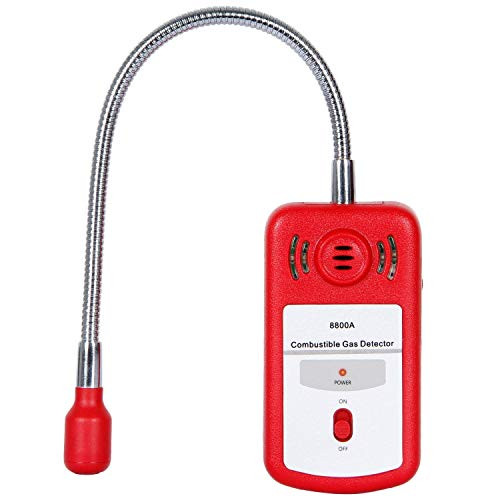 Tekchic Combustible Gas Detector Portable Natural Gas Leak Detector Tester with Sound Light Alarm Gas Sniffer