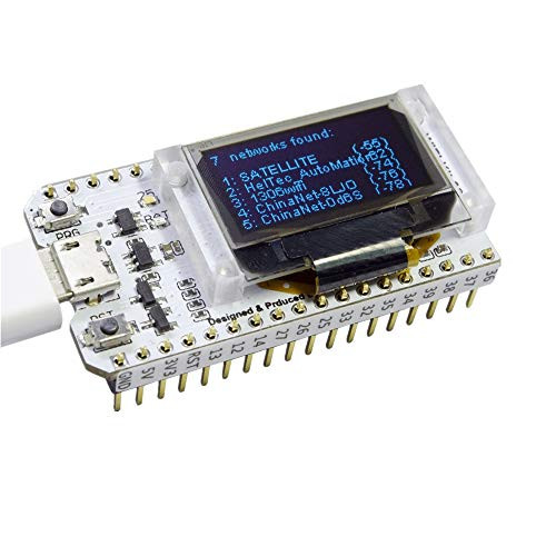JIANDA ESP32 OLED WiFi Kit ESP-32 Internet Development Board with 0.96 Inch OLED Display WiFi & Bluetooth CP2012 for Arduino Development and Learning