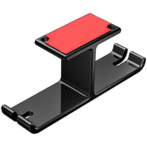 Fulandisi Headset Hanger Stand, Dual Headphone Hook Wall Mounted Headset Holder for Under Desk Mount Aluminum Headphone Hook for All Headphones Fulandisi Headset Hanger Stand, Dual Headphone Hook Wall Mounted Headset Holder for Under Desk Mount Aluminum Headphone Hook for All Headphones