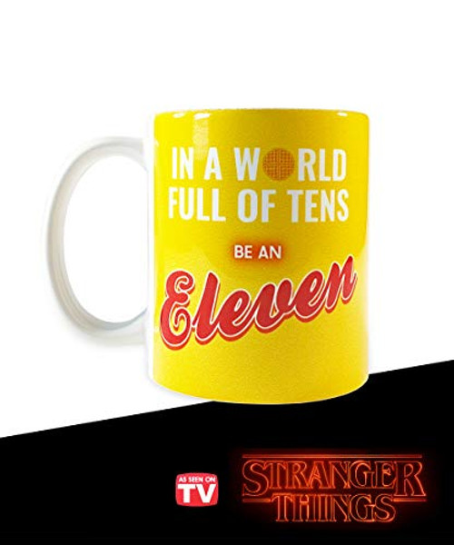 Stranger Things Coffee Mug  Be an Eleven Cup  Stranger Things Merchandise  Memorabilia Inspired by Stranger Things  Holds 11 Ounces