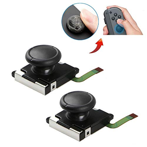 2-Pack 3D Analog Joystick Joycon Analog Stick for Nintendo Switch Joystick Replacement Joy Con Controller Thumb Stick Replace (2-Pack)