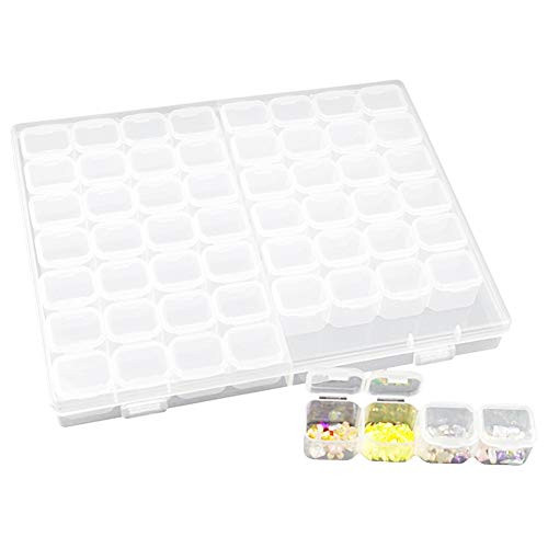 56 Grids Plastic Craft Organizer Case Diamond Storage Box Adjustable Storage Boxes,Diamond Painting Storage Case for Sewing, Crafting, Beading, Nail Art Rhinestones, Jewelry, Diamond Embroidery 56 Grids Plastic Craft Organizer Case Diamond Storage Box Adjustable Storage Boxes,Diamond Painting Storage Case for Sewing, Crafting, Beading, Nail Art Rhinestones, Jewelry, Diamond Embroidery
