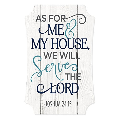 MRC Wood Products As for Me and My House We Will Serve The Lord Distressed Sign 12x8