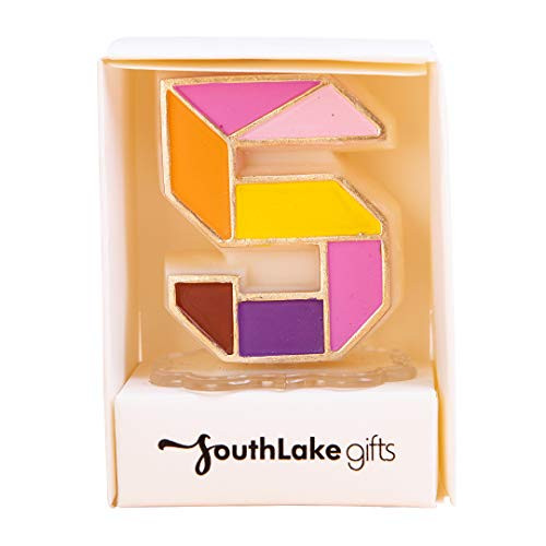 ILIKEPAR Colourful Childhood Tangram Number Birthday Candles for Children Kids Birthday Party Anniversary (5)