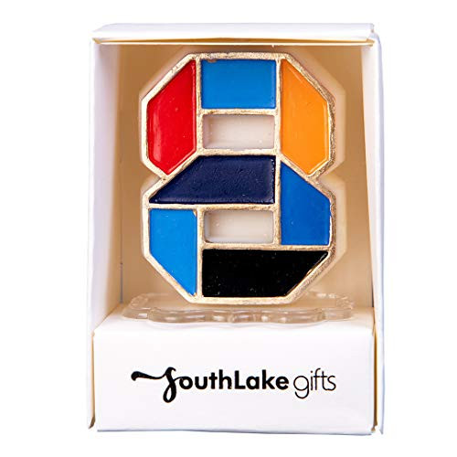 ILIKEPAR Colourful Childhood Tangram Number Birthday Candles for Children Kids Birthday Party Anniversary (8)