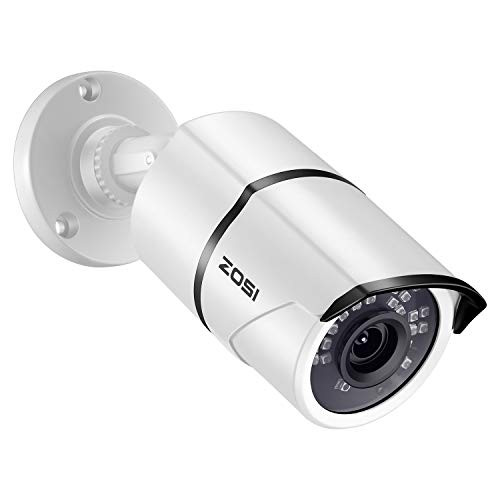 ZOSI 1080P 4-in-1 TVI/CVI/AHD/CVBS CCTV Security Camera 36 IR LEDs Outdoor Night Vision 100ft 3.6mm Bullet Camera Aluminum Metal Housing, Compatible for HD-TVI, AHD, CVI, and CVBS/960H analog DVR