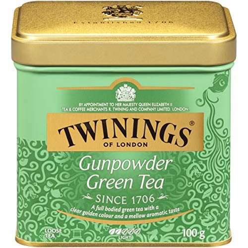 Twinings of London Green Gunpowder Loose Tea Tins, 3.53 Ounce (Pack of 6)