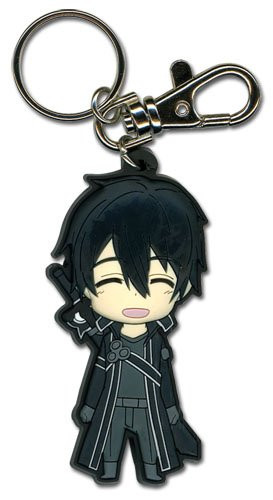 Great Eastern Entertainment Sword Art Online - Happy Kirito SD PVC Keychain,Multi,2"