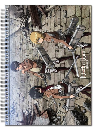 Great Eastern Entertainment Attack On Titan Main 3 Spiral Notebook