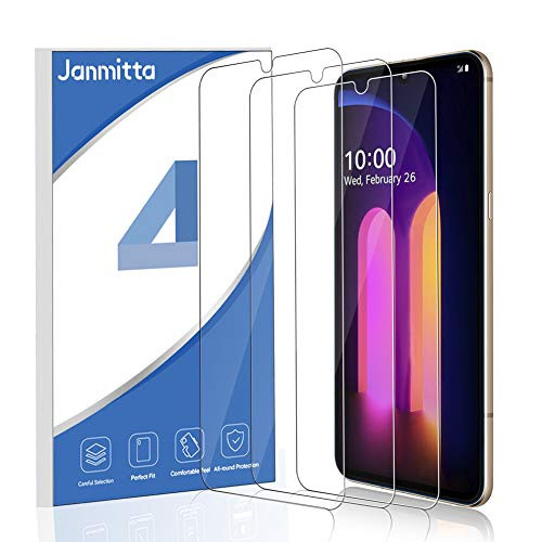 [3 Pack] Janmitta Screen Protector for LG V60 ThinQ, (Not for The LG Dual Screen) [Anti-Scratch] [No-Bubble] Tempered Glass Film Glass for LG V60 ThinQ