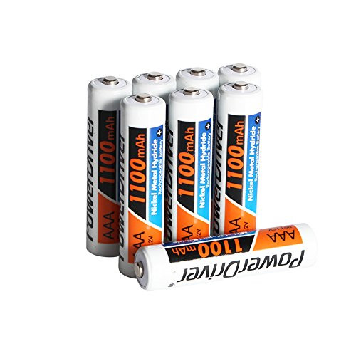 PowerDriver 1.2V 1100mAh Ni-MH Nimh Pre-Charged Rechargeable Batteries AAA (8)