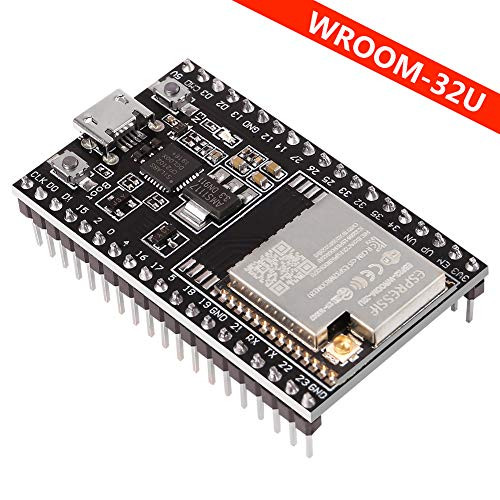 ACEIRMC ESP32-DevKitC core Board ESP32 Development Board ESP32-WROOM-32U WiFi Bluetooth Development Board for Arduino IDE (WROOM-32U)