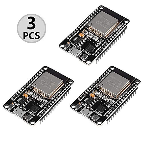 DORHEA 3PCS ESP32 Development Board ESP-32S Microcontroller Processor Integrated Chip CP2102 WiFi NodeMCU-32S ESP-WROOM-32 Compatible with Arduino IDE