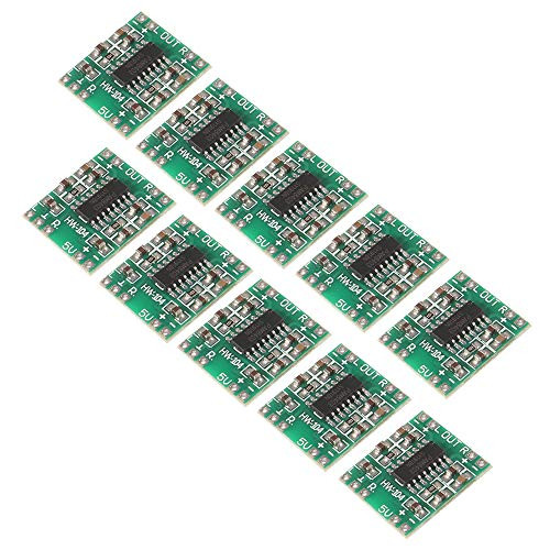 AITRIP 10 pcs Mini PAM8403 2 3W Class D Digital Amplifier Board 2.5-5V USB Power Supply
