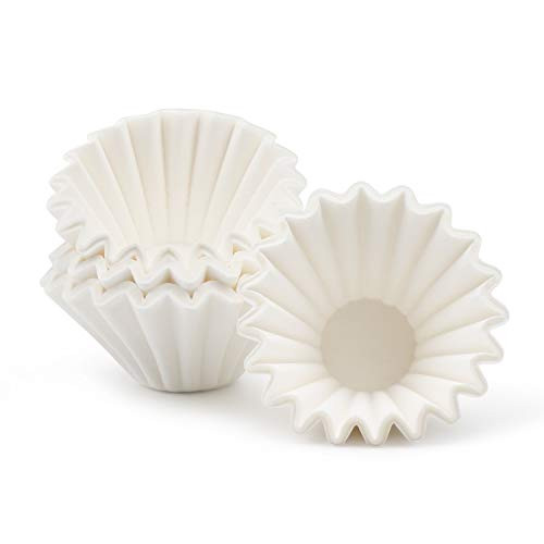 100PCS Coffee Filter Basket, Eusoar Large 8-12 Cup Disposable Basket Coffee Filter, Unbleached Basket Filter Paper, Fits Basket Style Electric Coffee Makers