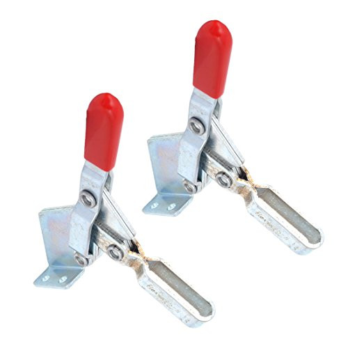 Uxcell BRH 101-B 100 Kg Hand Tool Vertical Toggle Clamp, 2-Piece